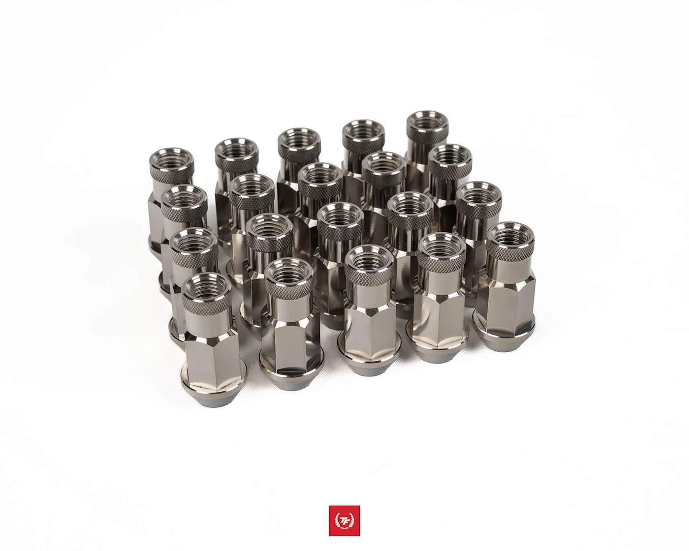 Kinematic Designs Titanium 48mm Race Lug Nut Set - Raw Finish