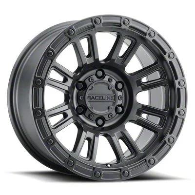 Raceline Compass Satin Black 6-Lug Wheel; 17x9; -12mm Offset (09-14 F-150)