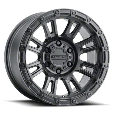 Raceline Compass Satin Black 6-Lug Wheel; 18x9; -12mm Offset (15-20 Yukon)