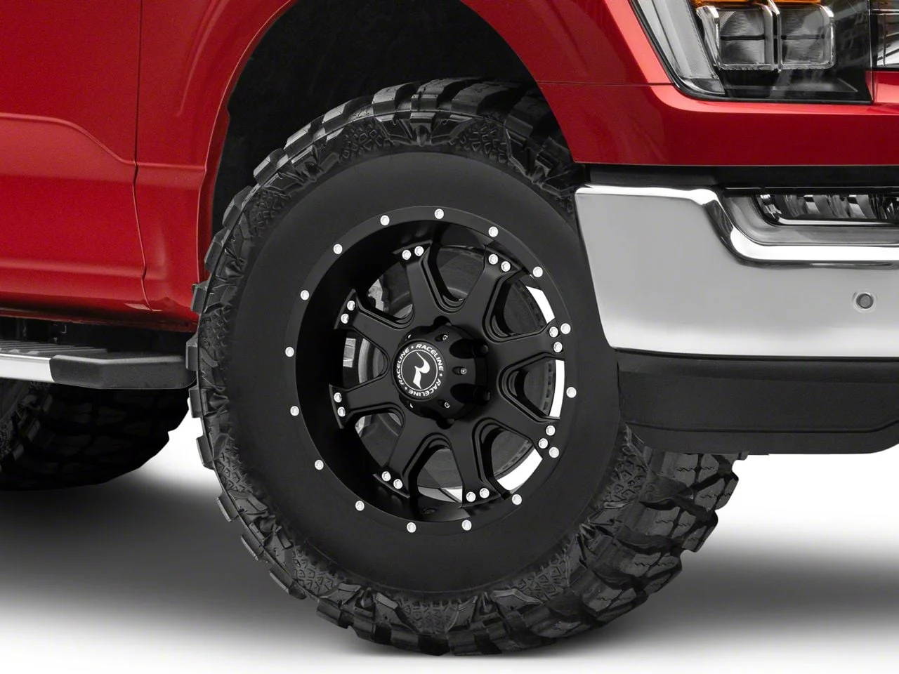 Raceline Assault Black 6-Lug Wheel; 17x9; 25mm Offset (21-26 F-150)