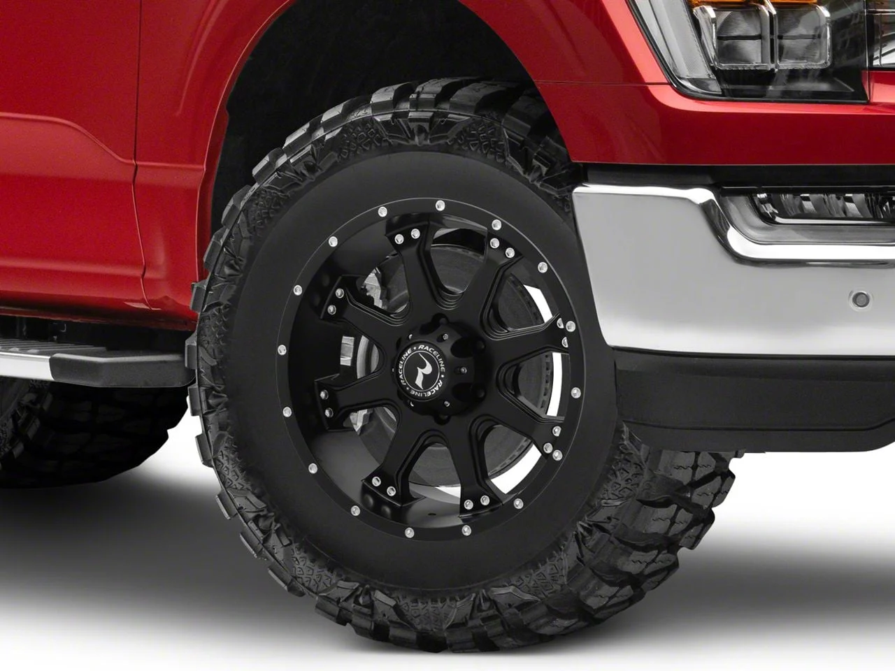 Raceline Assault Black 6-Lug Wheel; 18x9; 25mm Offset (21-26 F-150)