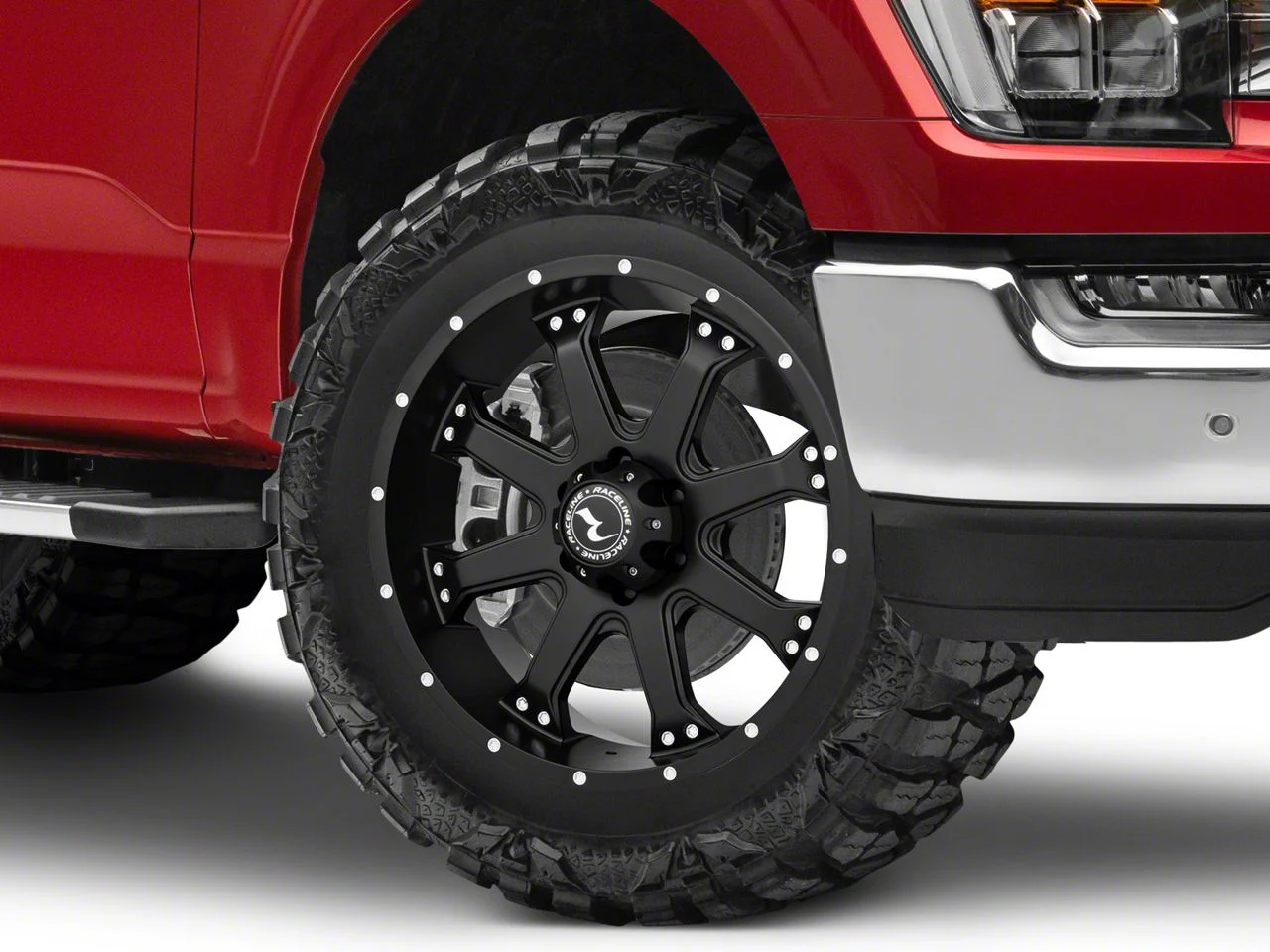Raceline Assault Black 6-Lug Wheel; 20x9; 25mm Offset (21-26 F-150)