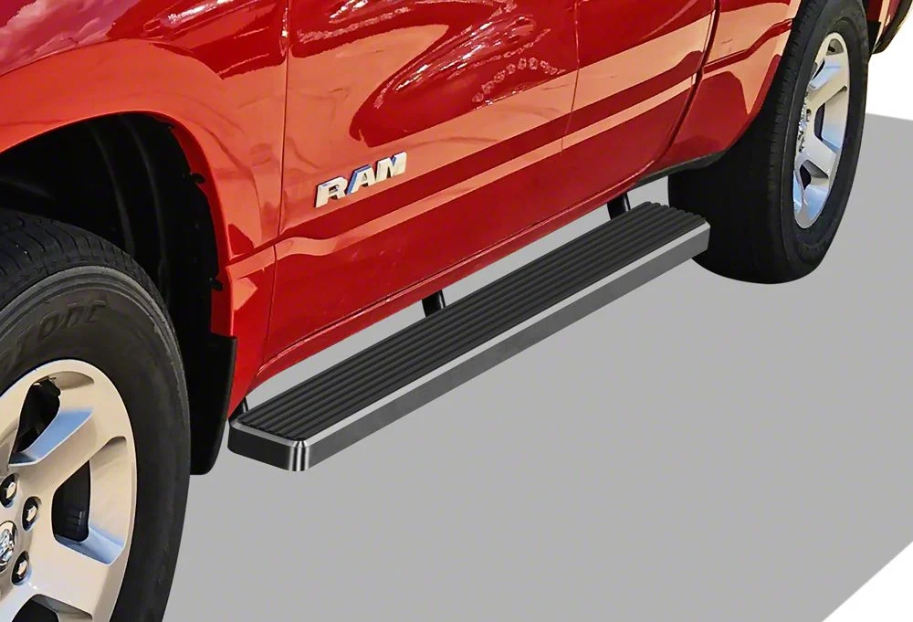 5-Inch iStep Running Boards; Hairline Silver (19-26 RAM 1500 Quad Cab)