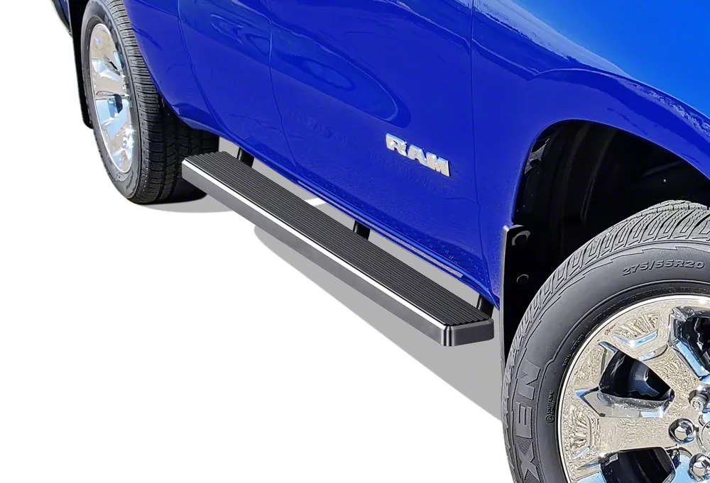 5-Inch iStep Running Boards; Hairline Silver (19-26 RAM 1500 Crew Cab)