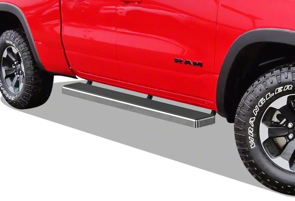 6-Inch iStep Running Boards; Hairline Silver (19-26 RAM 1500 Quad Cab)