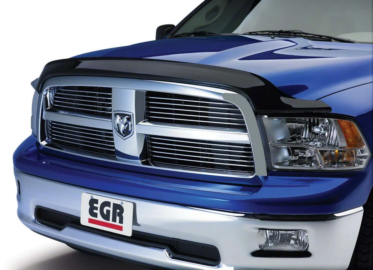 EGR Aerowrap Hood Guard; Dark Smoke (02-08 RAM 1500)