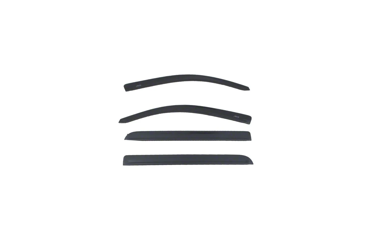Low Profile Color-Match Ventvisor Window Deflectors; Front and Rear; Billet Silver Metallic (19-25 RAM 1500 Crew Cab)