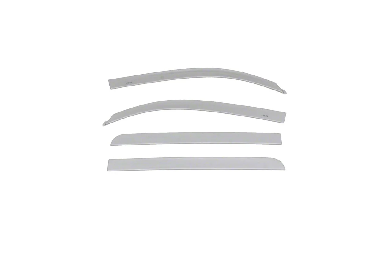 Low Profile Color-Match Ventvisor Window Deflectors; Front and Rear; Ivory Pearl Tri-Coat (19-25 RAM 1500 Crew Cab)