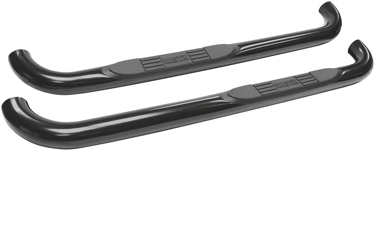 E-Series 3-Inch Nerf Side Step Bars; Black (09-18 RAM 1500 Regular Cab)