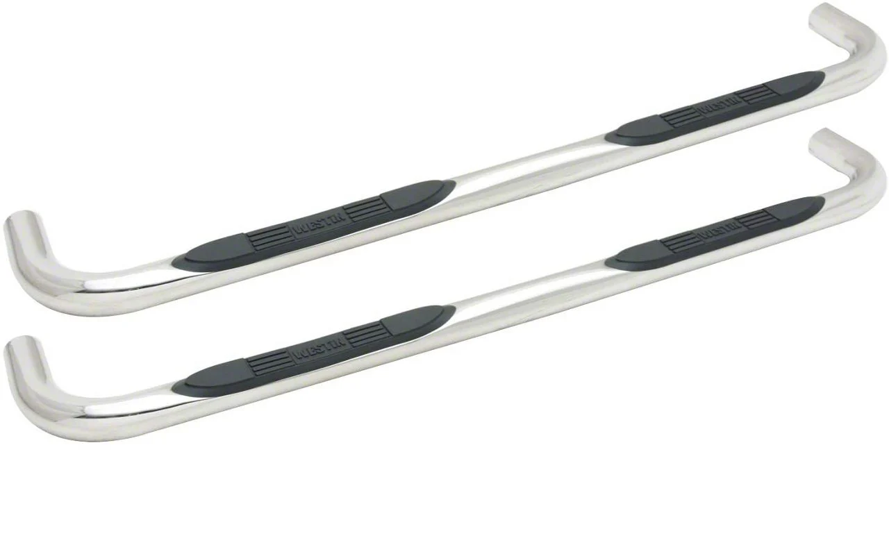 E-Series 3-Inch Nerf Side Step Bars; Stainless Steel (09-18 RAM 1500 Quad Cab)