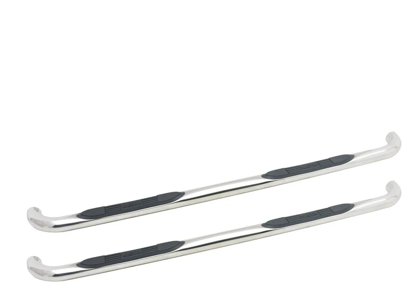 E-Series 3-Inch Nerf Side Step Bars; Stainless Steel (09-18 RAM 1500 Crew Cab)