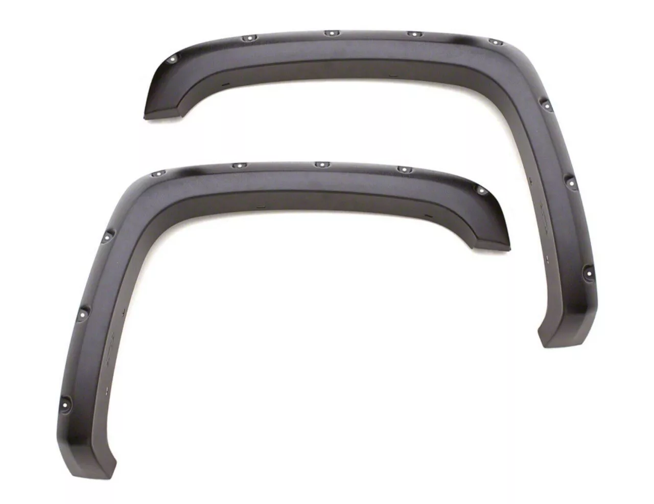 Elite Series Rivet Style Fender Flares; Front and Rear; Smooth Black (19-25 RAM 1500, Excluding Rebel, RHO & TRX)