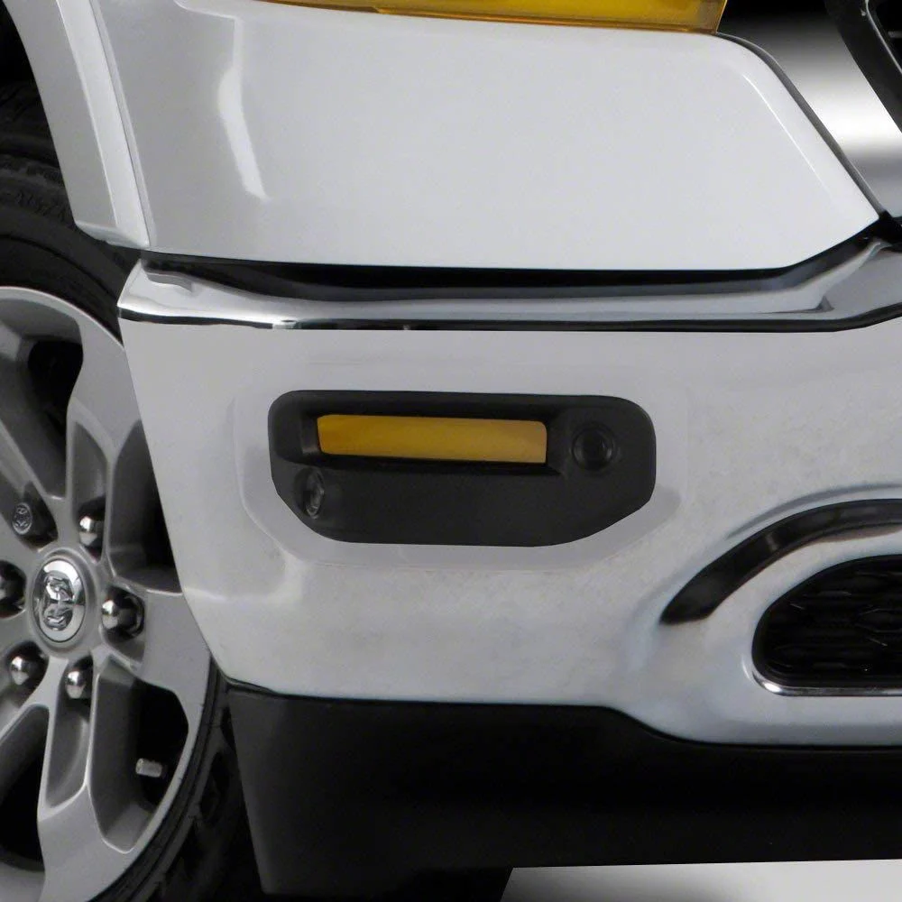 Fog Light Covers; Transparent Yellow (19-24 RAM 1500 Laramie, Laramie Longhorn, Limited)