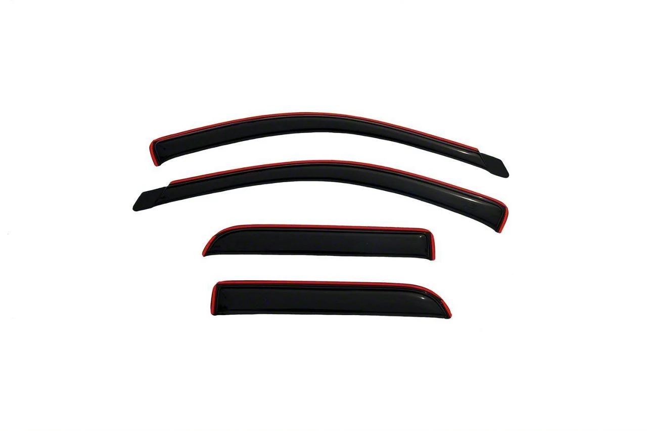 In-Channel Ventvisor Window Deflectors; Front and Rear; Dark Smoke (02-08 RAM 1500 Quad Cab)