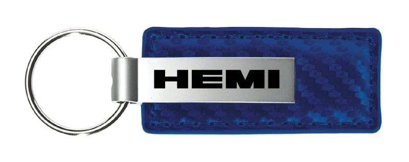 HEMI Carbon Fiber Leather Key Fob