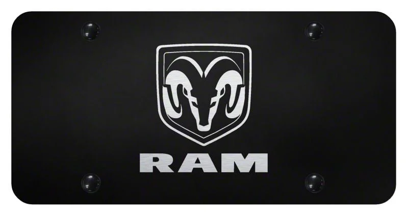 RAM Laser Etched License Plate (Universal; Some Adaptation May Be Required)