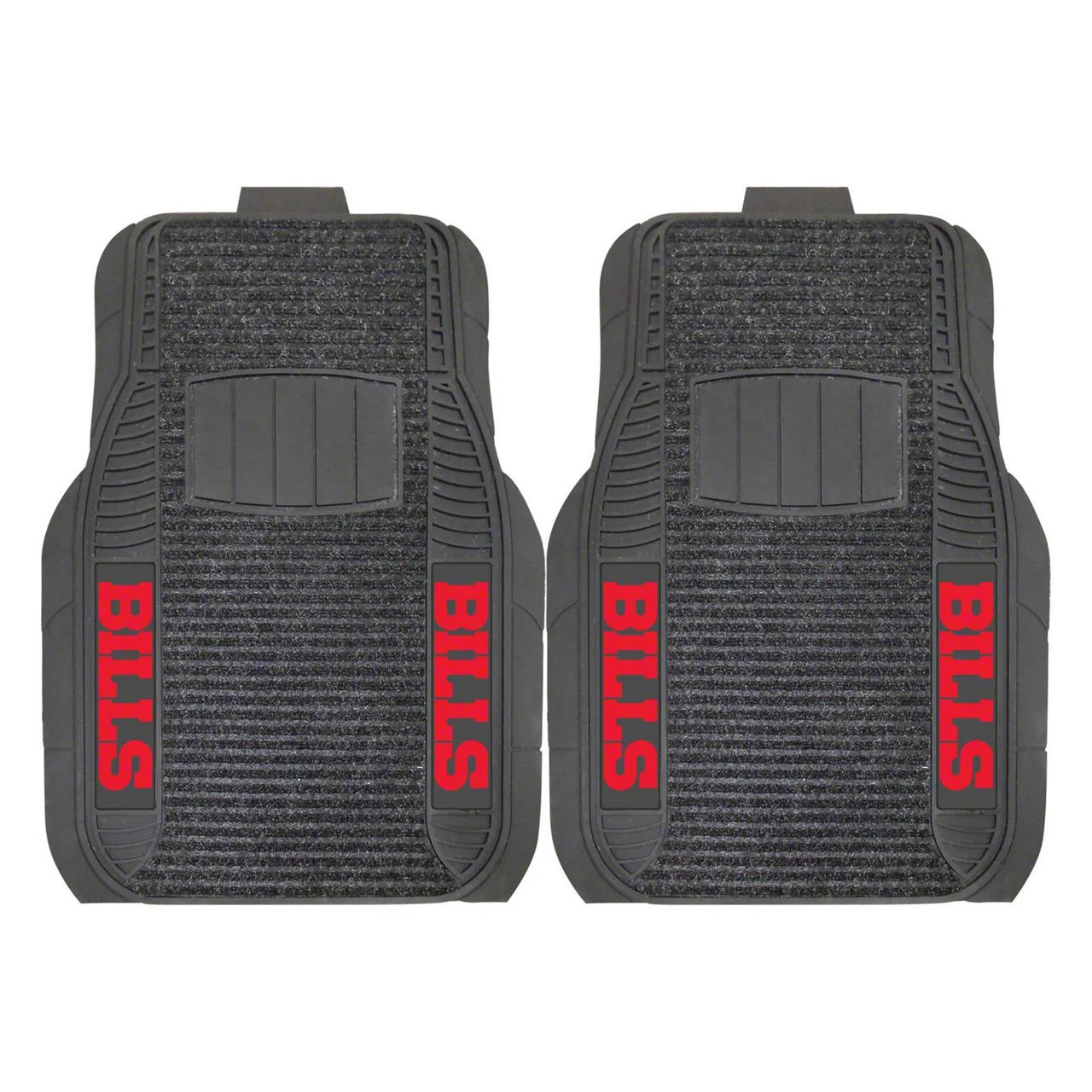 Molded Front Floor Mats with Buffalo Bills Logo (Universal; Some Adaptation May Be Required)