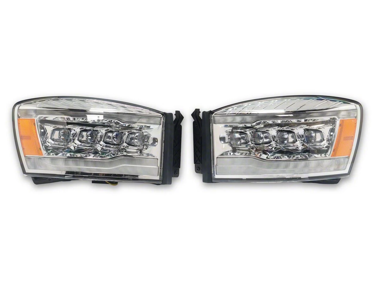 AlphaRex NOVA-Series LED Projector Headlights; Chrome Housing; Clear Lens (06-08 RAM 1500)