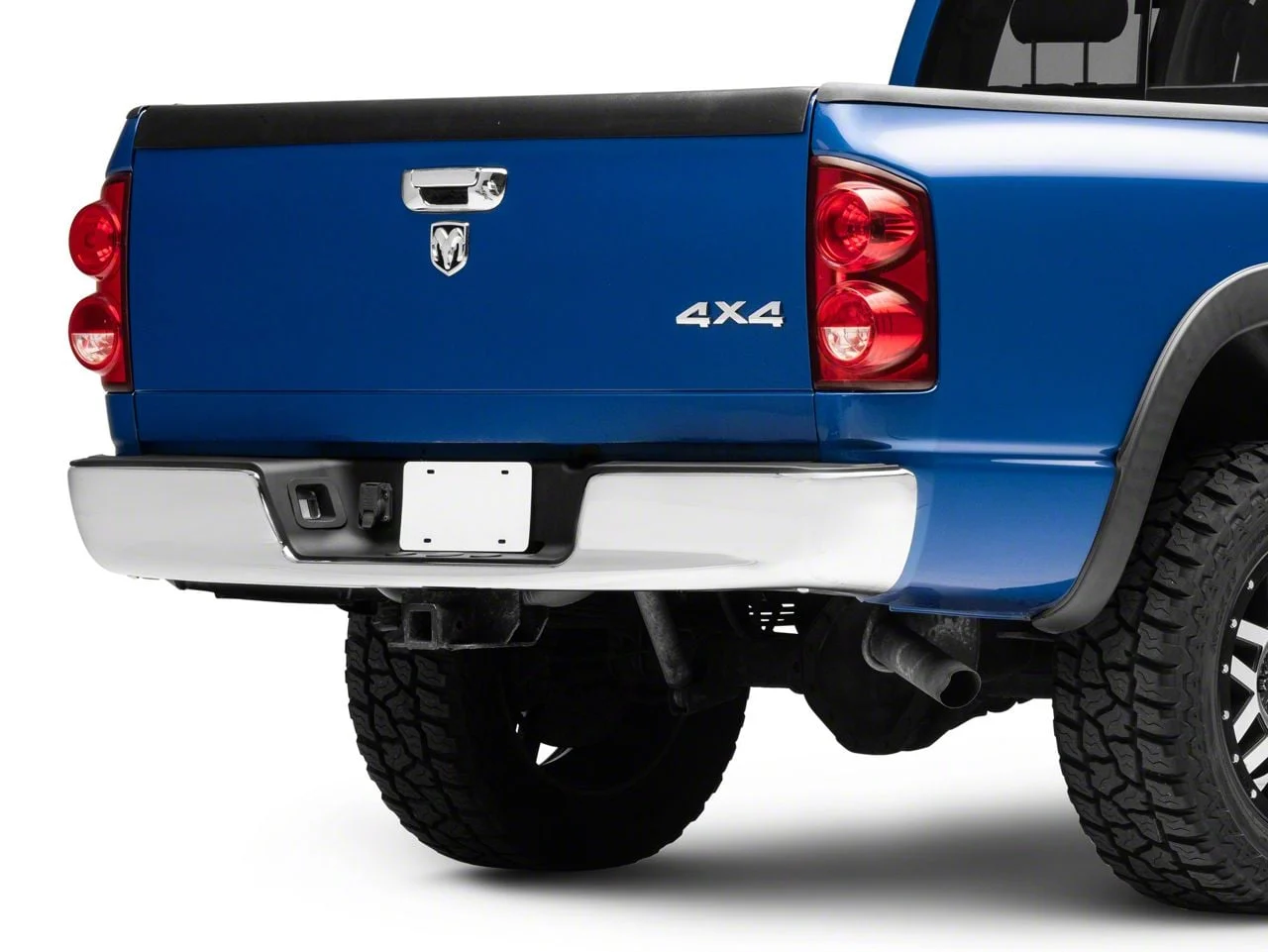 OEM Style Steel Rear Bumper; Chrome (02-08 RAM 1500)