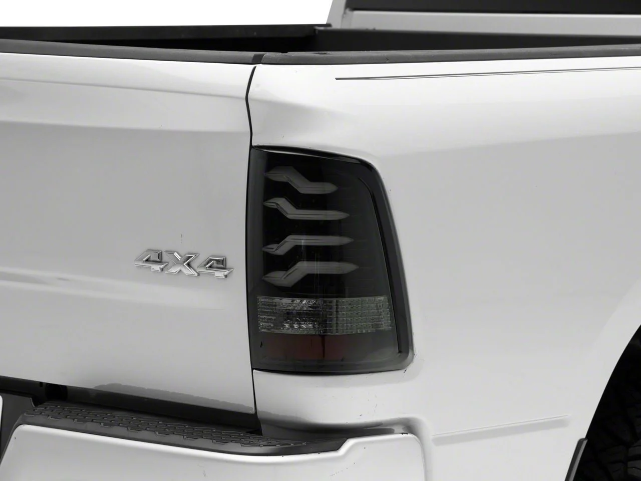 AlphaRex PRO-Series LED Tail Lights; Jet Black Housing; Smoked Lens (09-12 RAM 1500; 13-18 RAM 1500 w/ Factory Halogen Tail Lights)