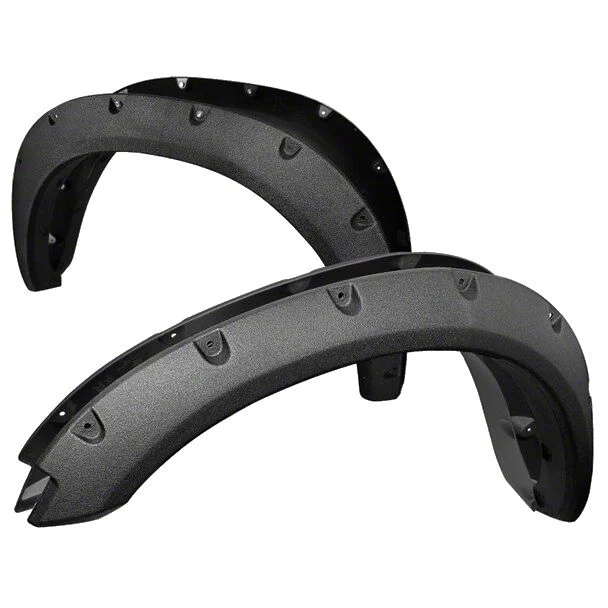 Rugged Fender Flares; Textured Black (09-18 RAM 1500, Excluding Express, Rebel & Sport)