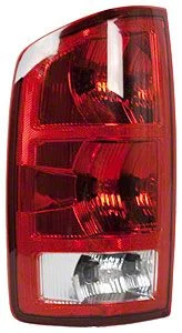 Replacement Tail Light; Chrome Housing; Red/Clear Lens; Driver Side (03-06 RAM 2500)