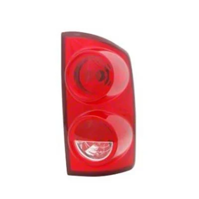 CAPA Replacement Tail Light; Chrome Housing; Red/Clear Lens; Driver Side (07-09 RAM 2500)