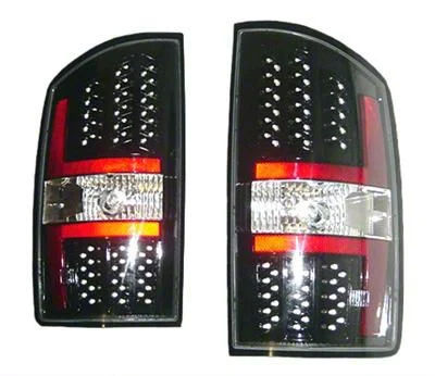 Performance LED Tail Lights; Black Housing; Red/Clear Lens (03-06 RAM 2500)