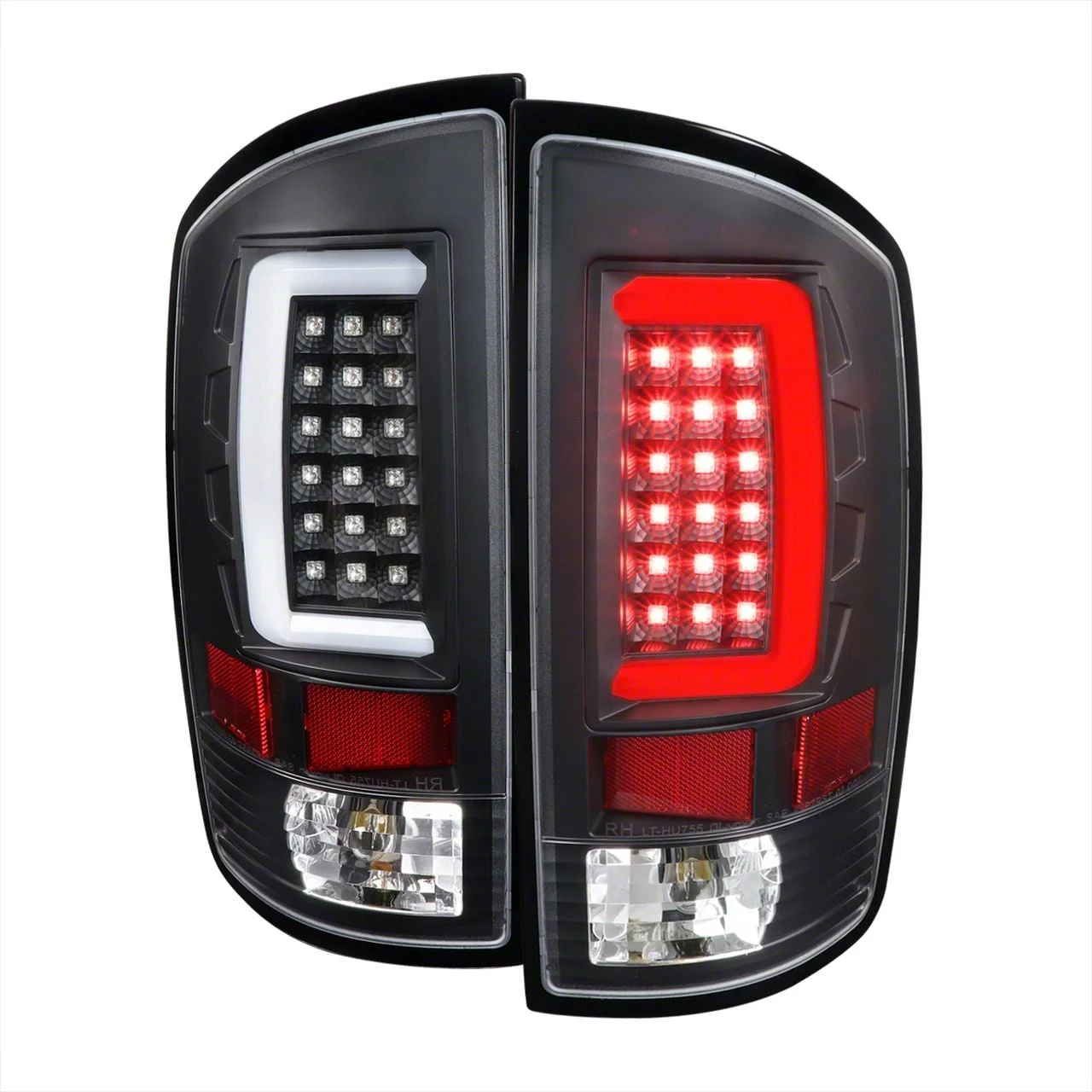 G2 LED Tail Lights; Matte Black Housing; Clear Lens (03-06 RAM 3500)