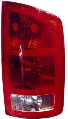 CAPA Replacement Tail Light; Chrome Housing; Red/Clear Lens; Driver Side (03-06 RAM 3500)