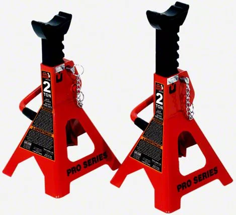 Big Red Double Lock Jack Stands; 2-Ton Capacity
