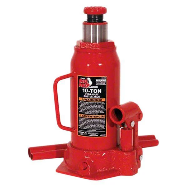 Big Red Hydraulic Bottle Jack; 10-Ton Capacity