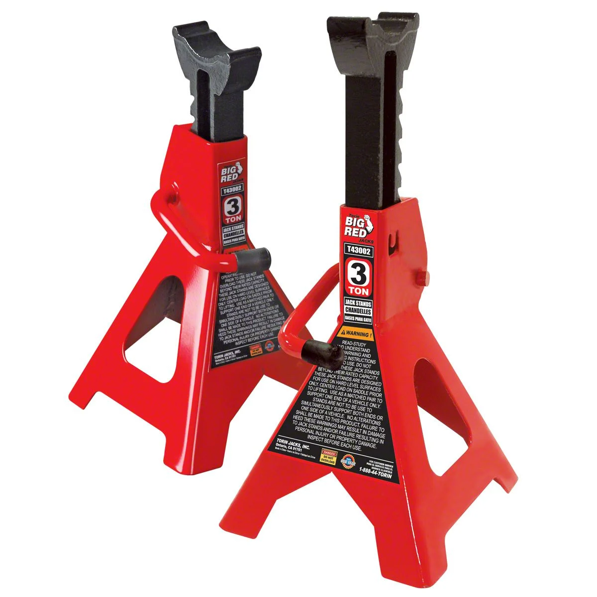 Big Red Jack Stands; 3-Ton Capacity