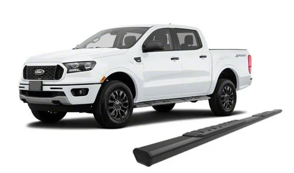 Epic Aluminum Running Boards; Black (19-23 Ranger SuperCab)