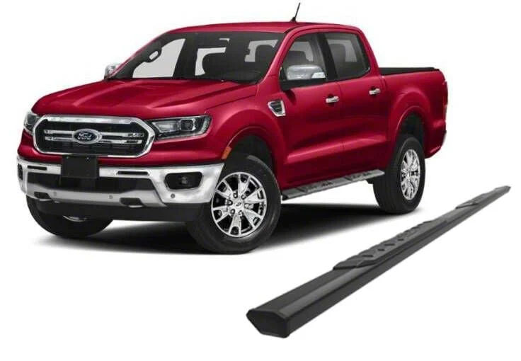 Epic Aluminum Running Boards; Black (19-26 Ranger SuperCrew)