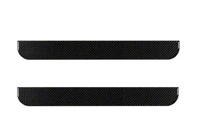Front Door Sill Protection; Domed Carbon Fiber (19-23 Ranger)