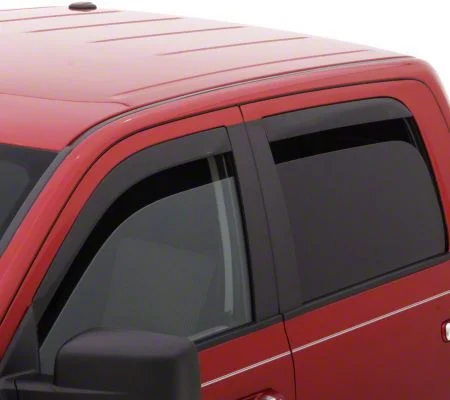 Low Profile Ventvisor Window Deflectors; Front and Rear; Dark Smoke (19-23 Ranger SuperCrew)