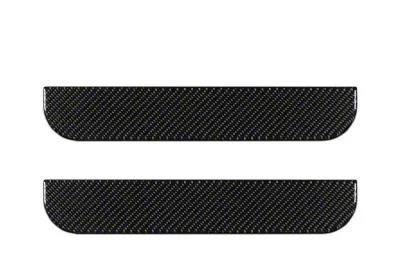 Rear Door Sill Protection; Domed Carbon Fiber (19-23 Ranger SuperCrew)