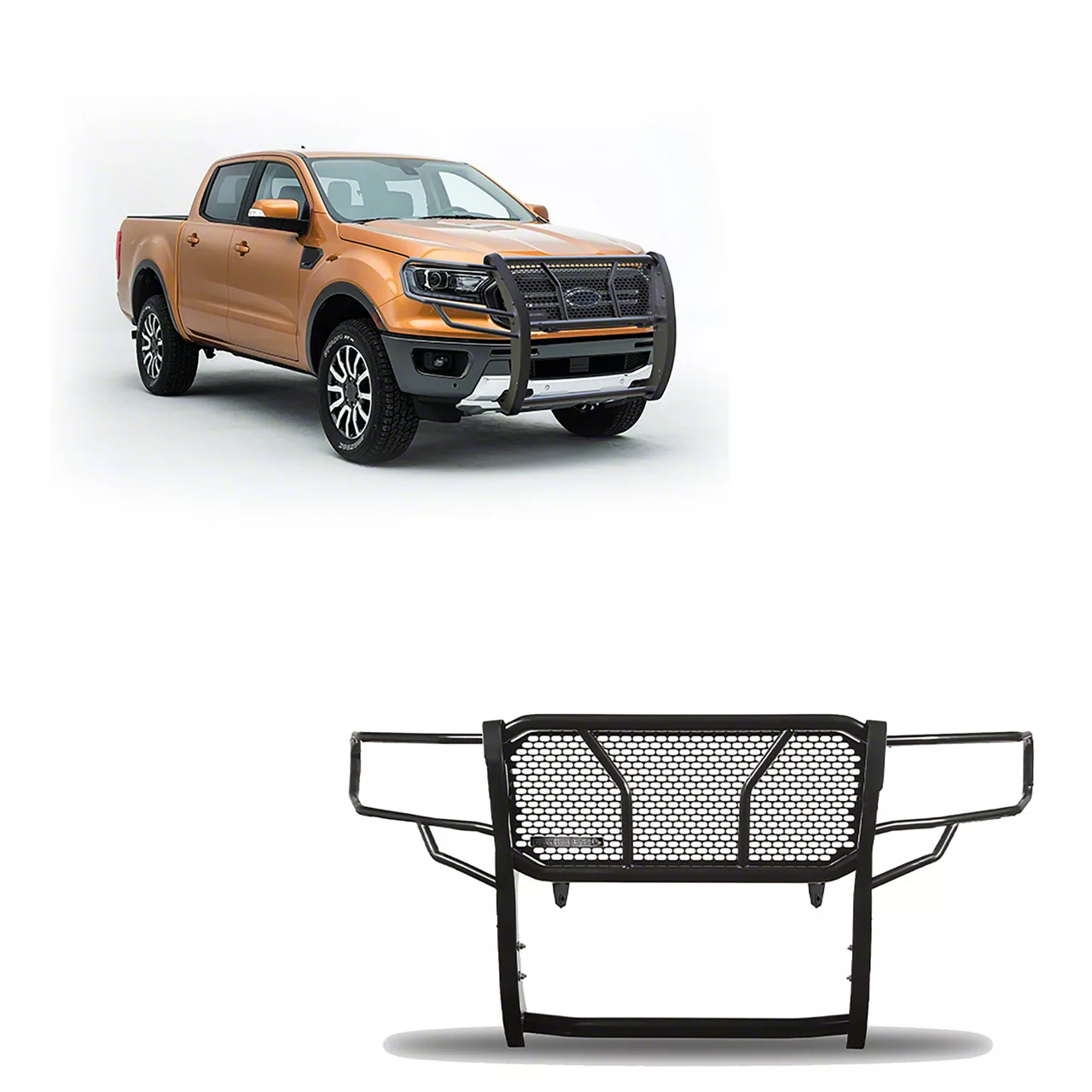 Rugged Heavy Duty Grille Guard; Black (19-23 Ranger)