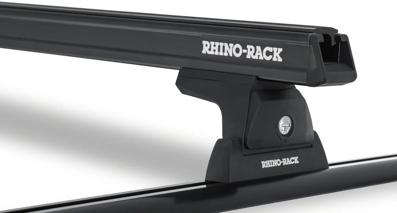 Rhino-Rack Heavy Duty RLT600 Trackmount 2-Bar Roof Rack; Black (19-24 Ranger SuperCrew)