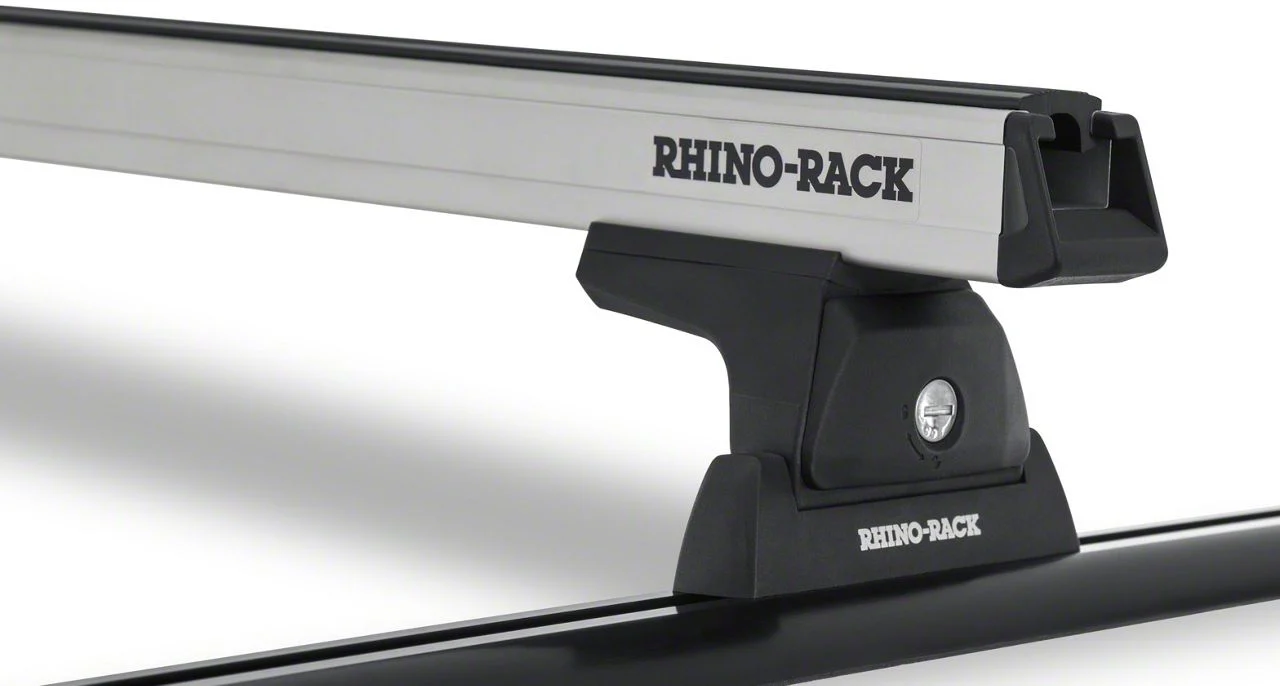 Rhino-Rack Heavy Duty RLT600 Trackmount 2-Bar Roof Rack; Silver (19-24 Ranger SuperCrew)