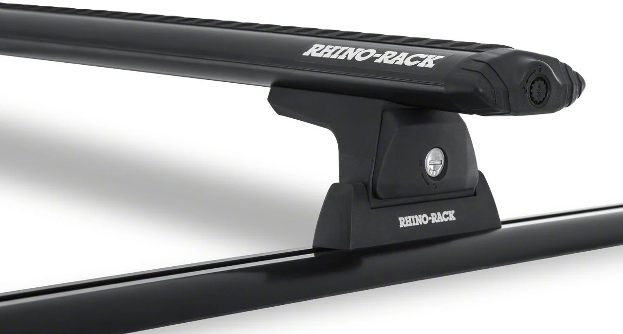 Rhino-Rack Vortex RLT600 Trackmount 2-Bar Roof Rack; Black (19-24 Ranger SuperCrew)