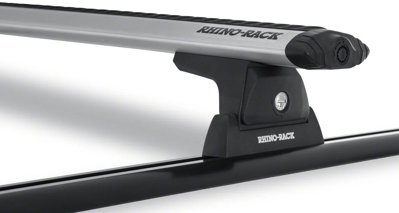 Rhino-Rack Vortex RLT600 Trackmount 2-Bar Roof Rack; Silver (19-24 Ranger SuperCrew)