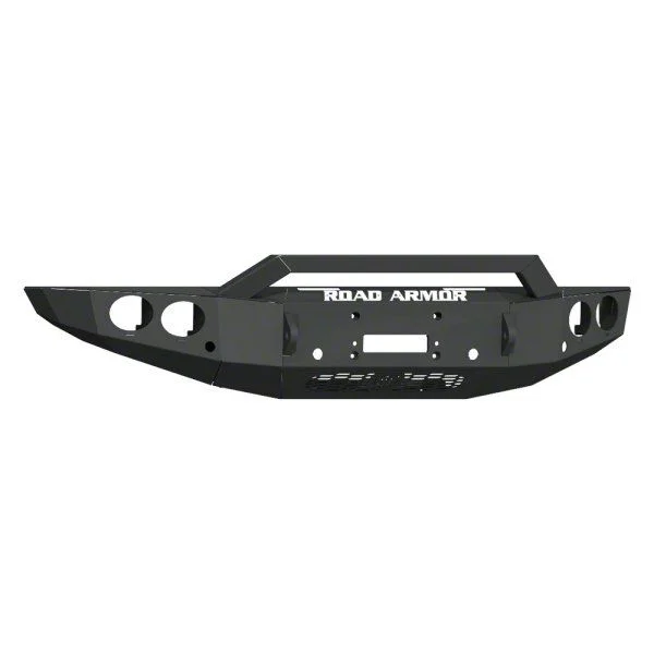 Road Armor Stealth Winch Front Bumper with Sheetmetal Pre-Runner Guard; Textured Black (19-23 Ranger)