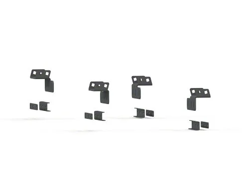 Road Armor TRECK Drill-less Rack Base Mounting Bracket Kit; Textured Black (19-26 Ranger)