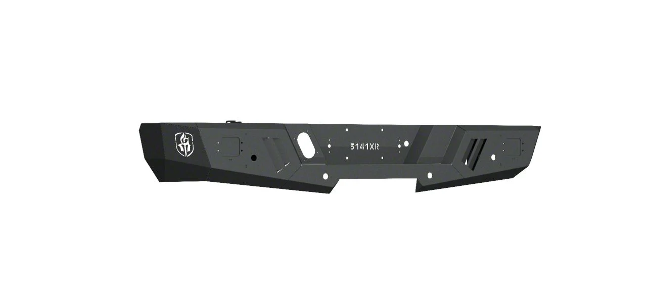 Road Armor Spartan Rear Bumper; Textured Black (14-18 Silverado 1500)