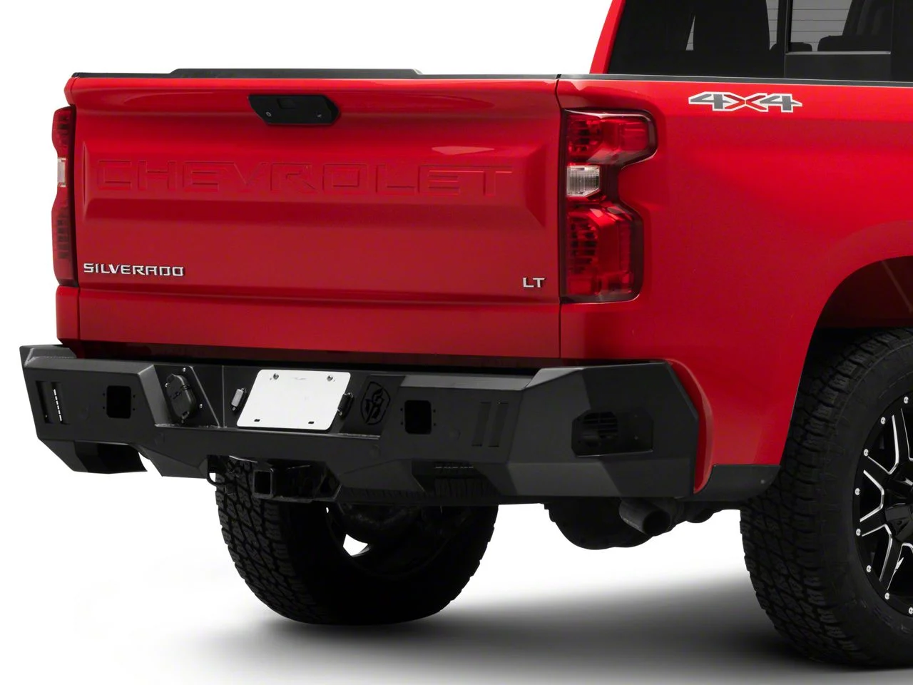 Road Armor Spartan Rear Bumper; Textured Black (19-26 Silverado 1500)