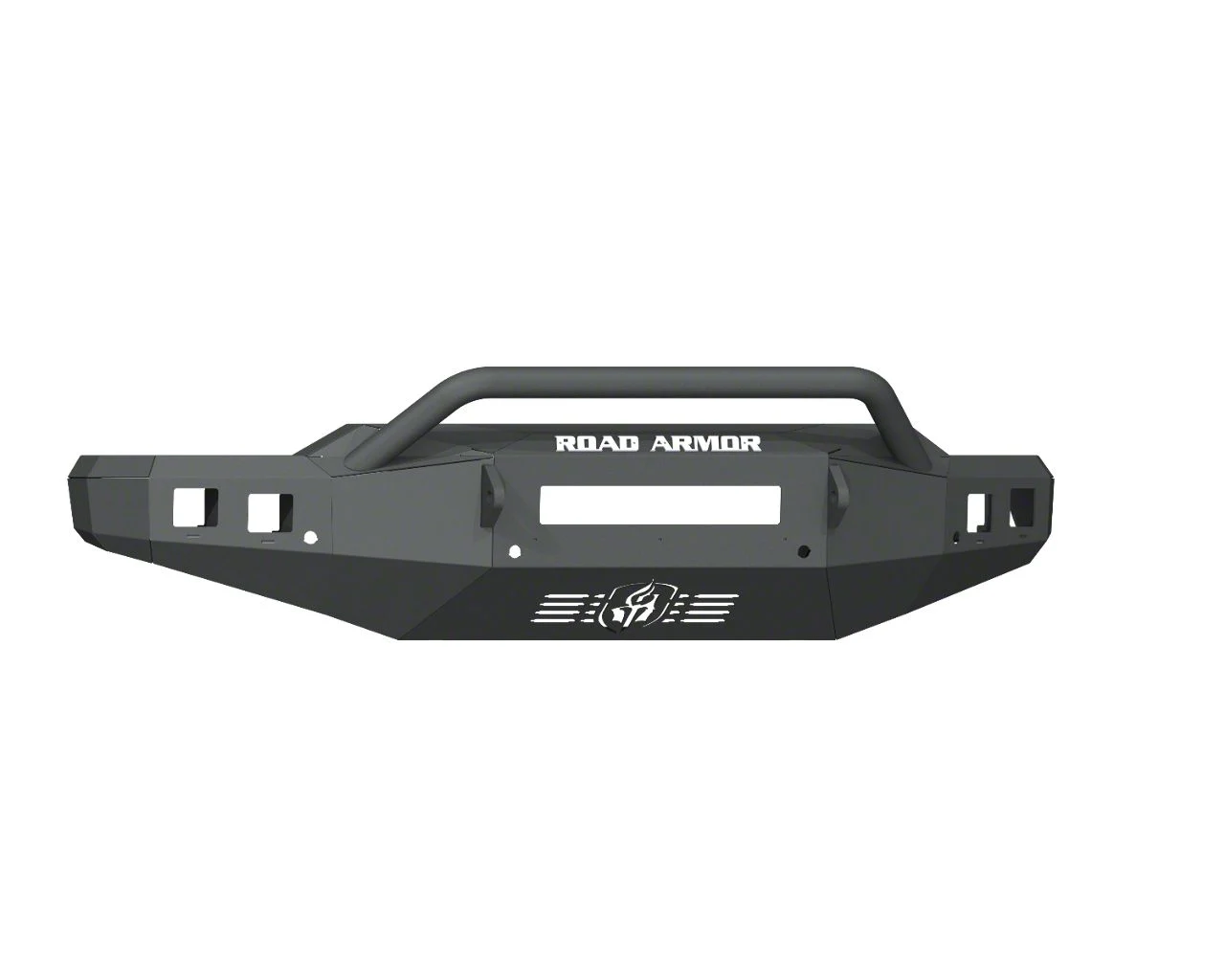 Road Armor Stealth Non-Winch Front Bumper with Pre-Runner Guard; Textured Black (20-23 Silverado 3500 HD)