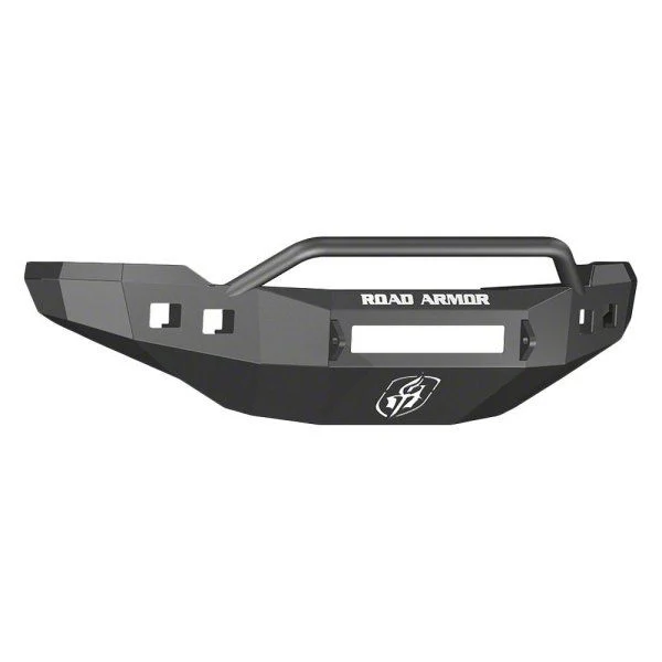 Road Armor Stealth Non-Winch Front Bumper with Pre-Runner Guard; Textured Black (11-14 Silverado 3500 HD)
