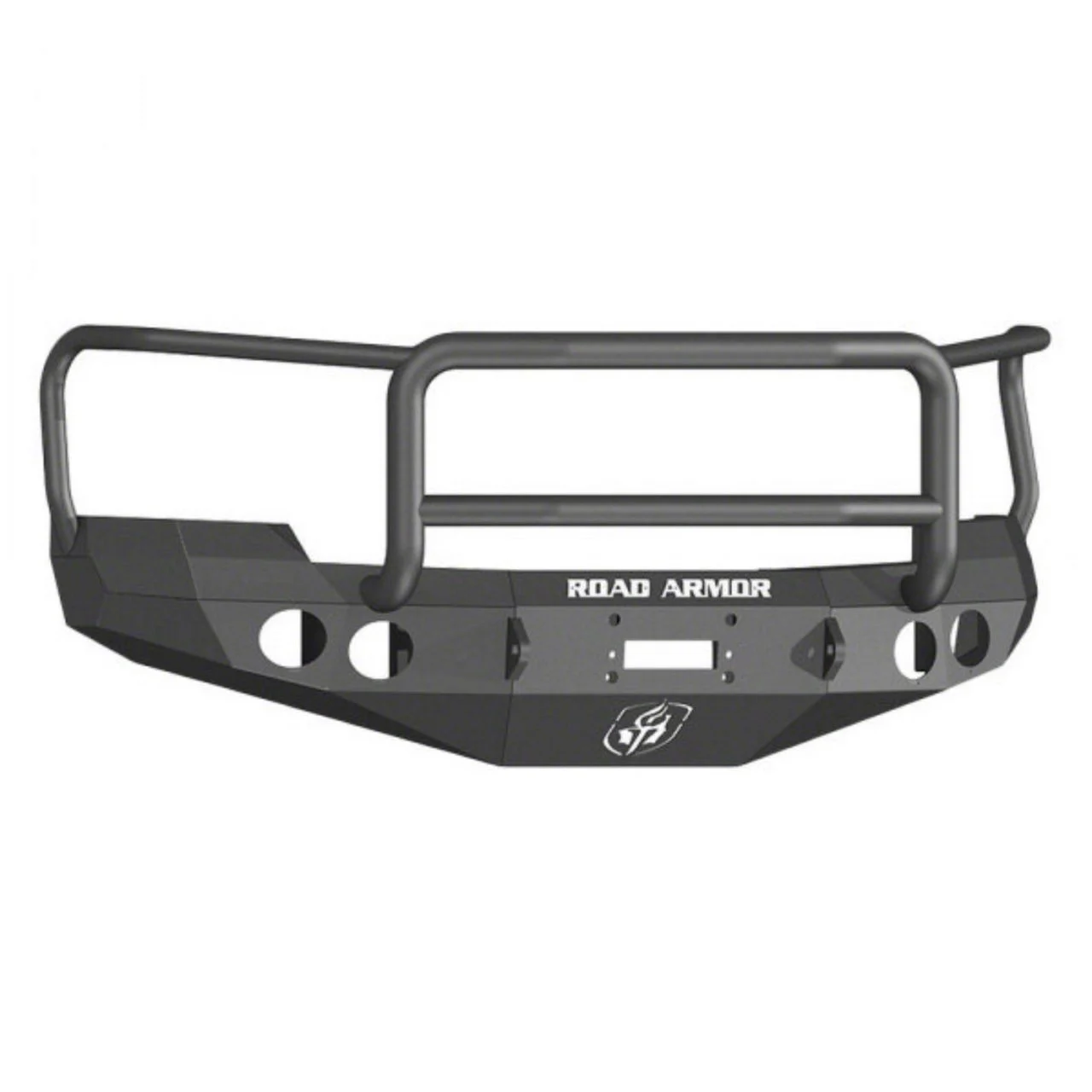 Road Armor Stealth Winch Front Bumper with Lonestar Guard; Textured Black (07-10 Silverado 3500 HD)